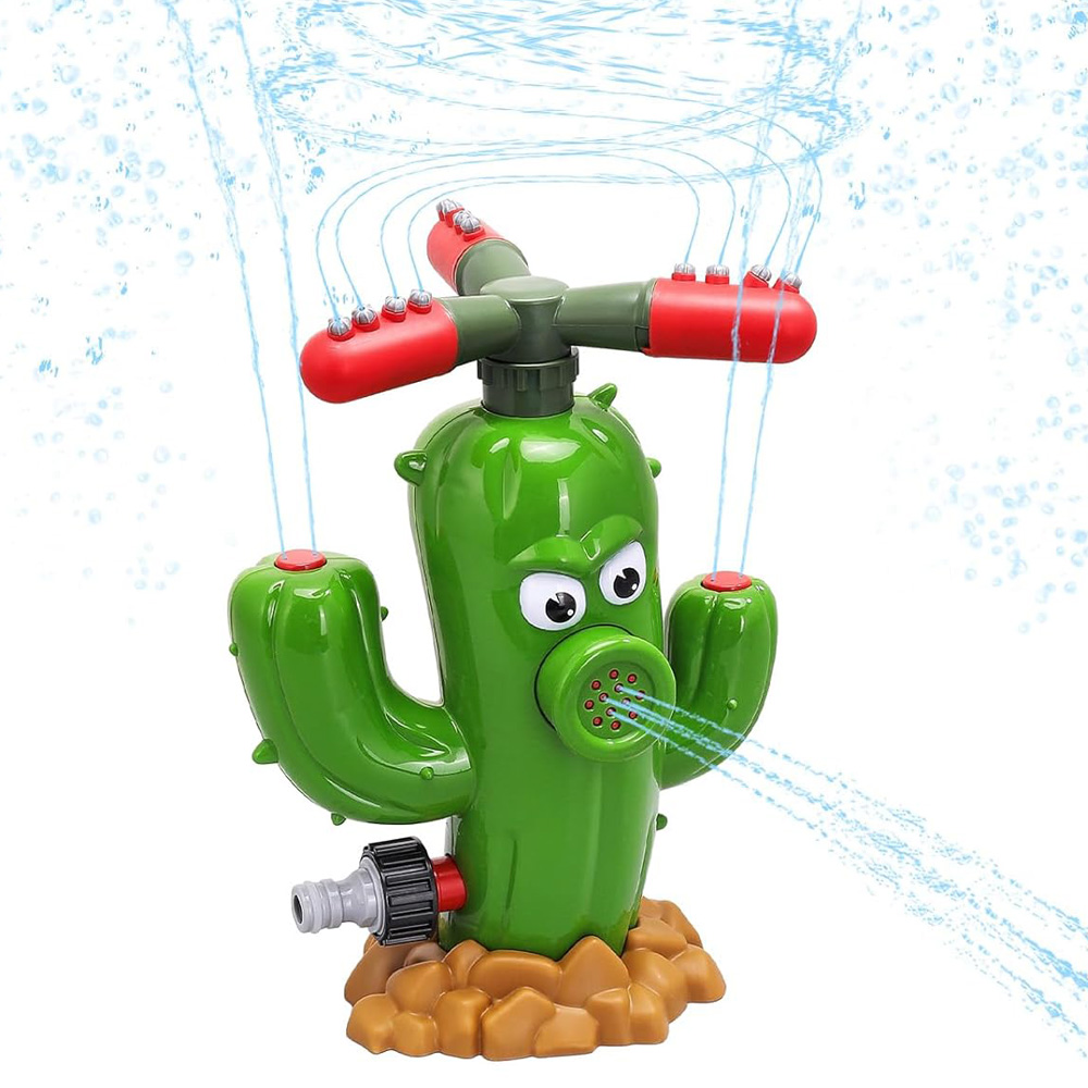 Kids Outdoor Yard Toys - ของเล่นพ่นน้ำรูปกระบองเพชร ของเล่นฉีดน้ำกลางแจ้งสำหรับสวนหลังบ้าน ของเล่นน้ำฤดูร้อน ของเล่นพ่นน้ำลายการ์ตูน ของเล่นอาบน้ำเด็กสำหรับเด็กๆ