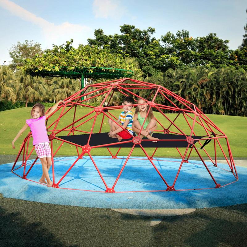Kids Outdoor Climbing Dome - เปลญวนโดมสำหรับปีนเขาเปลญวนกลางแจ้งสำหรับปีนเขาพร้อมห่วงและสายเชื่อมต่อเปลญวนกีฬาสำหรับเด็กรับน้ำหนัก300ปอนด์