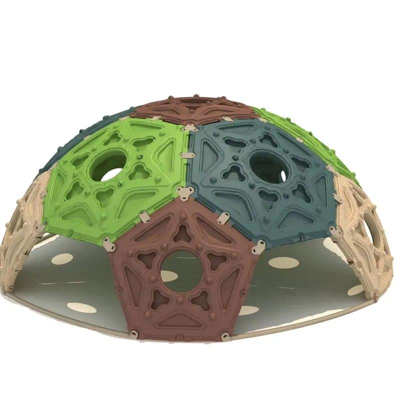 Kids Outdoor Dome Climber - โดมปีนป่ายแบบโมดูลาร์หลากสีสำหรับเด็ก สนามเด็กเล่นกลางแจ้ง สวนหลังบ้าน ดีไซน์เชื่อมต่อกัน โครงสร้างการเล่นผจญภัยสุดสนุก