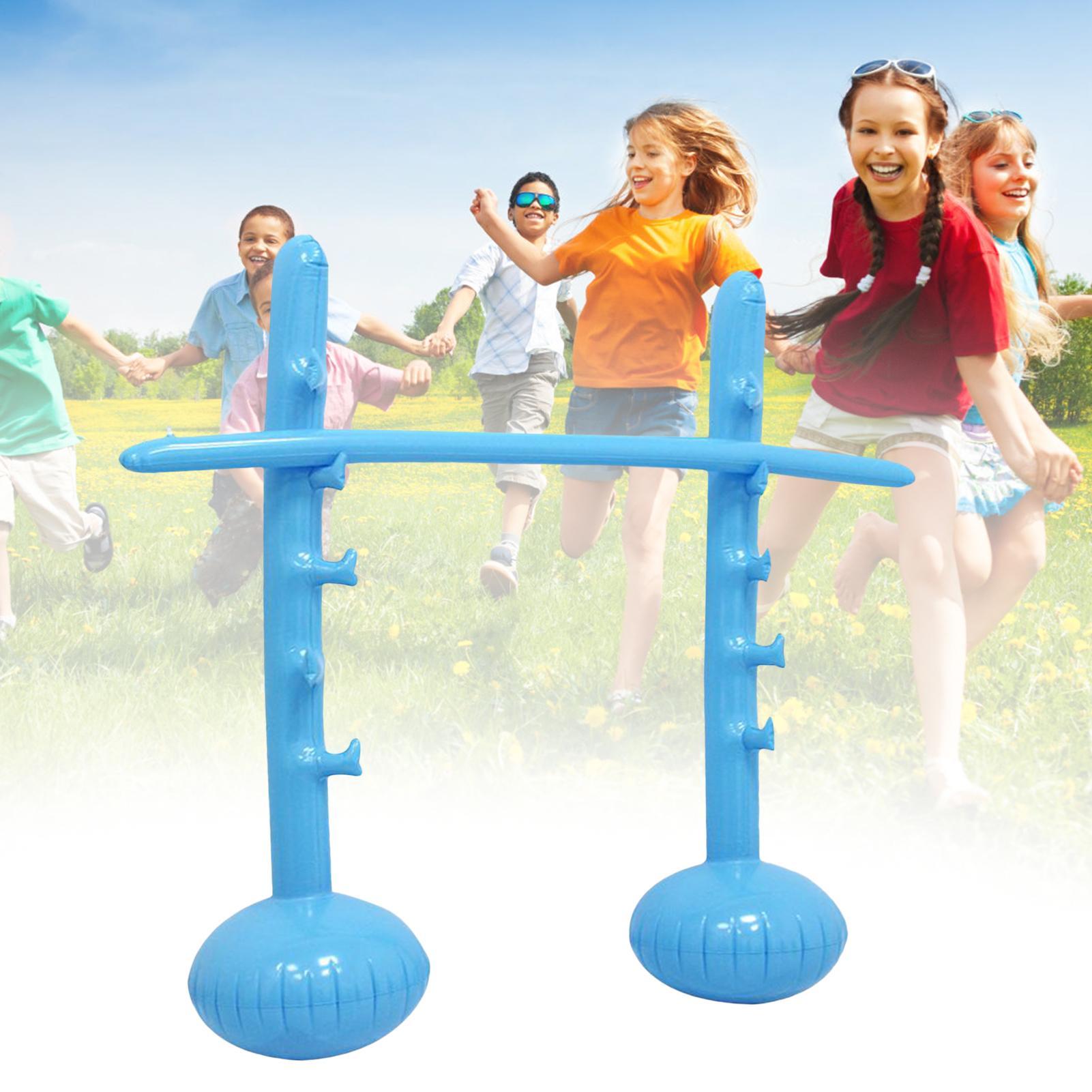 Kids Outdoor Yard Toys - เสาลิมโบ้เป่าลม ปรับความสูงได้ เกมปาร์ตี้กลางแจ้ง ของเล่นน้ำสำหรับเด็ก เหมาะสำหรับชายหาด สระว่ายน้ำ