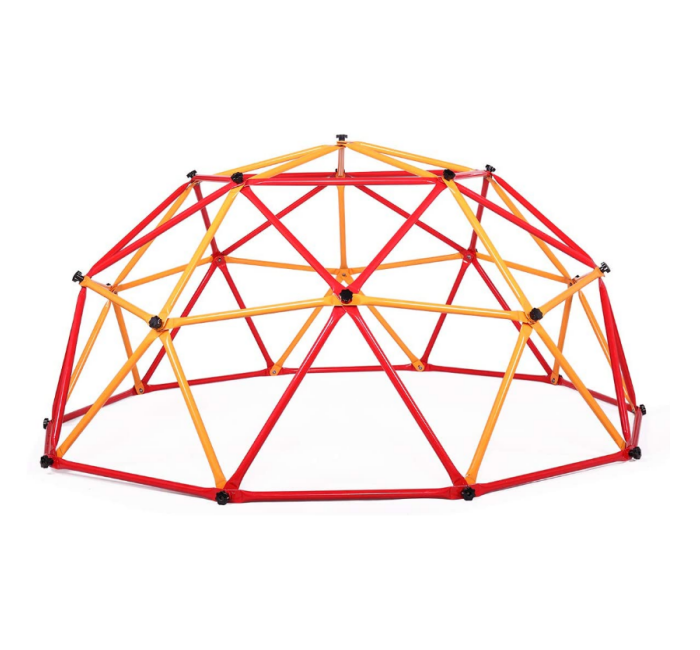 Kids Outdoor Climbing Dome - โดมปีนป่ายรูปทรงเรขาคณิตสำหรับเด็กเล่นกลางแจ้ง อุปกรณ์เล่นปีนป่ายสำหรับเด็กอายุ 4-10 ปี โดมปีนป่ายสร้างความสนุกไม่รู้จบ