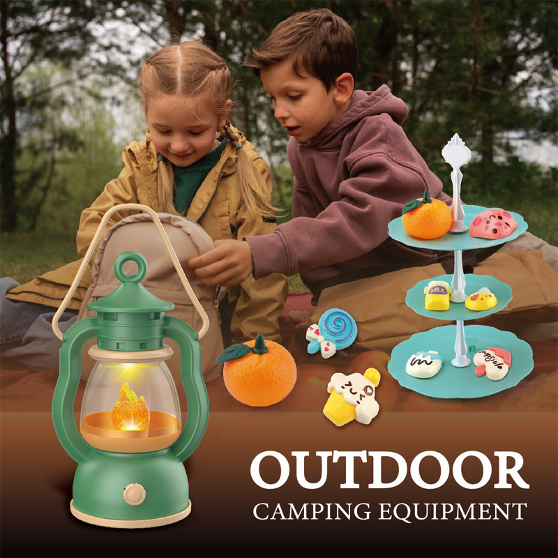Kids Outdoor Kit - ชุดตั้งแคมป์สําหรับเด็กแคมป์ไฟแกล้งเล่นของเล่นเด็กวัยหัดเดินสําหรับเด็กผู้ชายพร้อมแสงเสียงพร้อมของเล่นตั้งแคมป์สําหรับเด็กของขวัญในร่มกลางแจ้ง