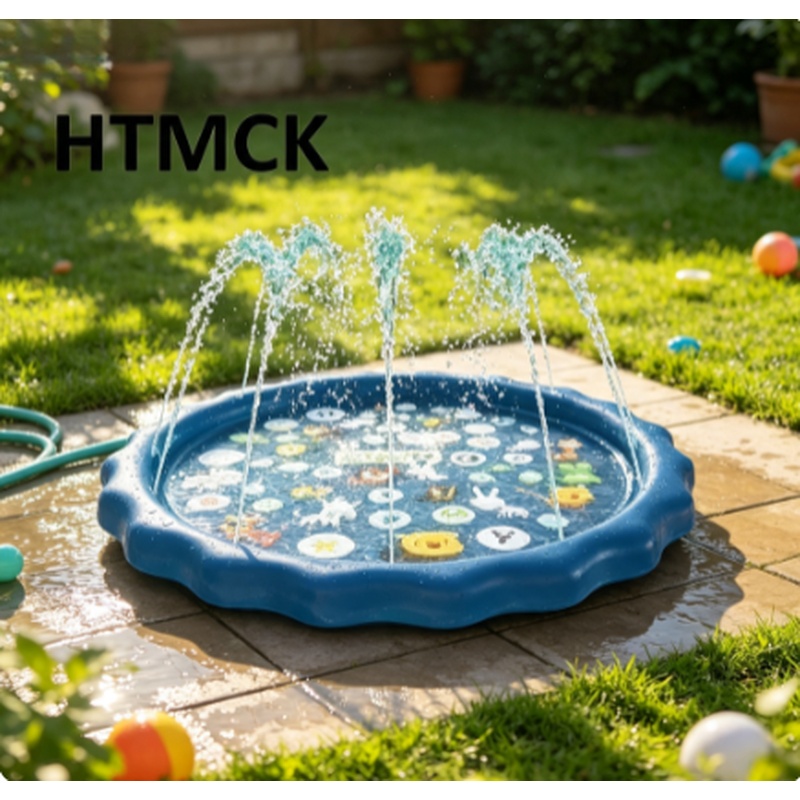 Kids Outdoor Mat - แผ่นรองเล่นน้ำเป่าลมพิมพ์ลายตัวอักษร ขนาด 100/170 ซม. สำหรับเด็ก เล่นน้ำกลางแจ้ง