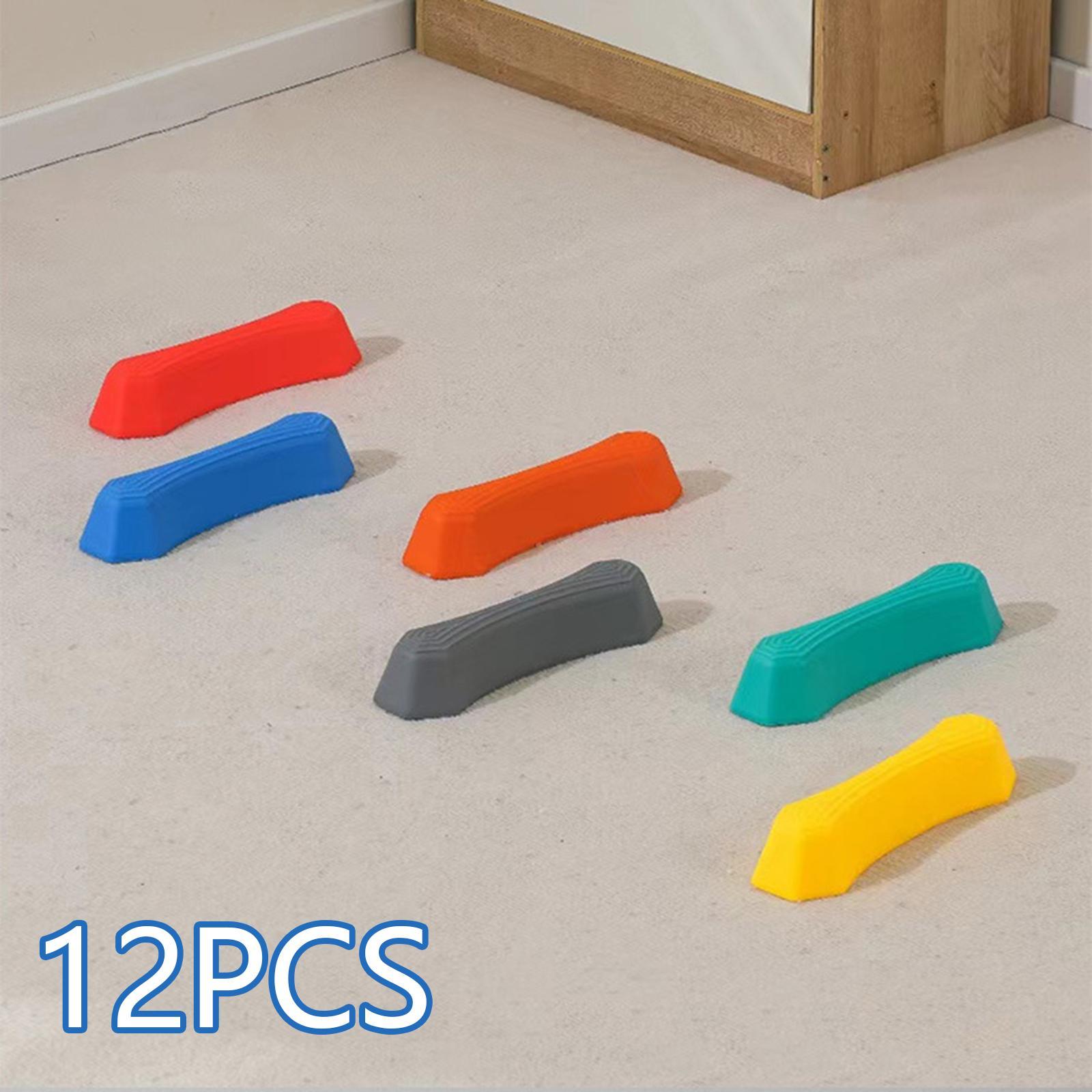 Kids Outdoor Balance Beam - แผ่นหินทรงตัวหลากสีสำหรับเล่นในร่มและกลางแจ้ง ของเล่นเสริมพัฒนาการทางประสาทสัมผัส ช่วยส่งเสริมทักษะการประสานงานของเด็กก่อนวัยเรียน