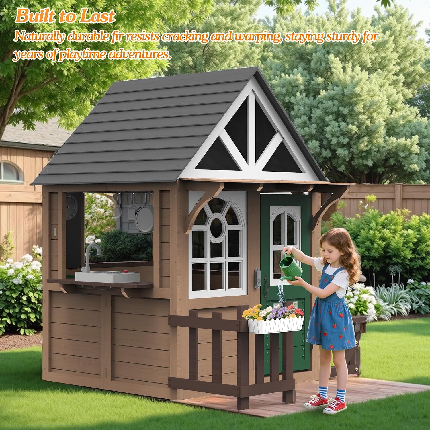 บ้านเด็กเล่นกลางแจ้ง Seizeen ส - Kids Outdoor Kitchen บทวิจารณ์และราคา