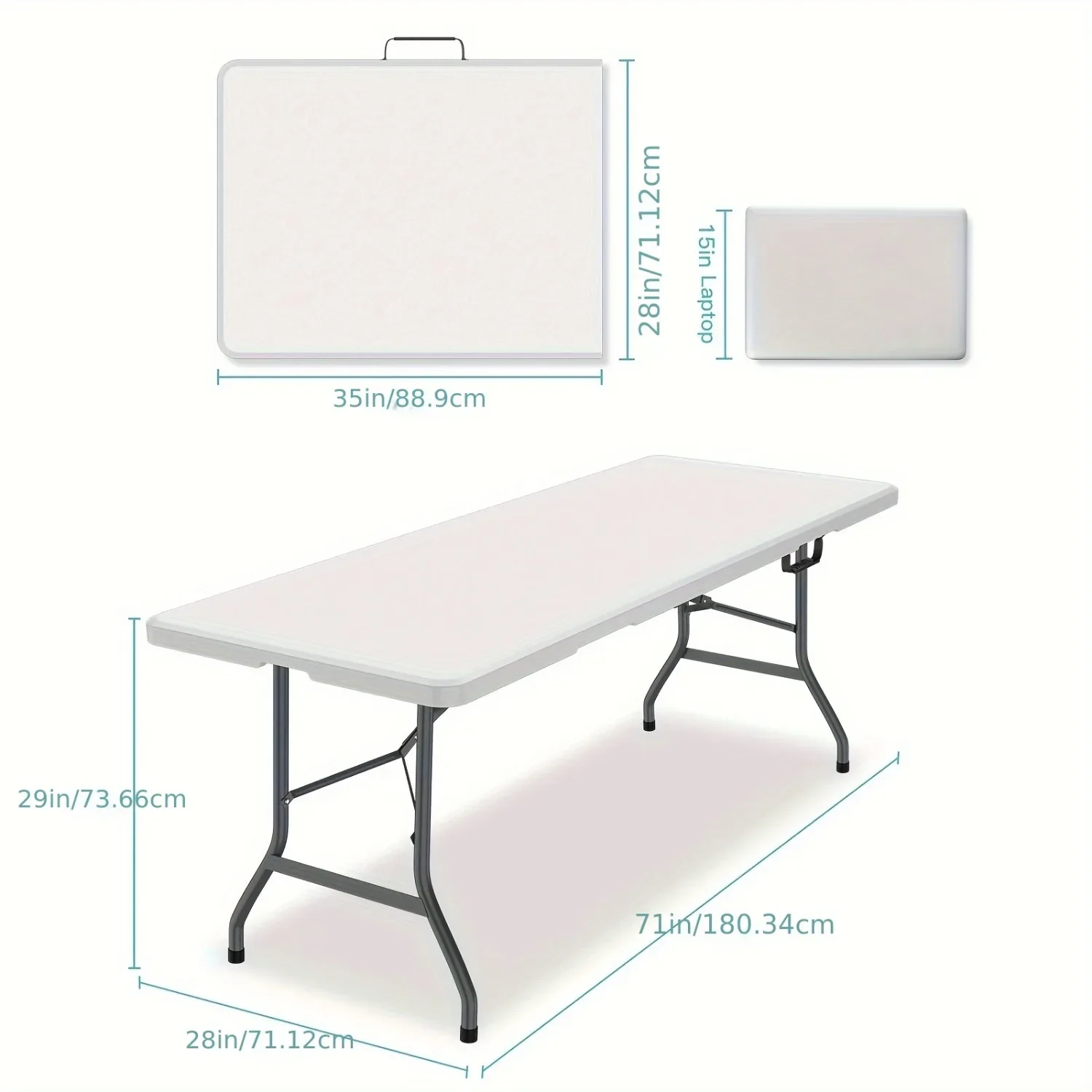 โต๊ะพลาสติกพับได้ขนาด 6 ฟุต กว - Kids Outdoor Dining Table บทวิจารณ์และราคา