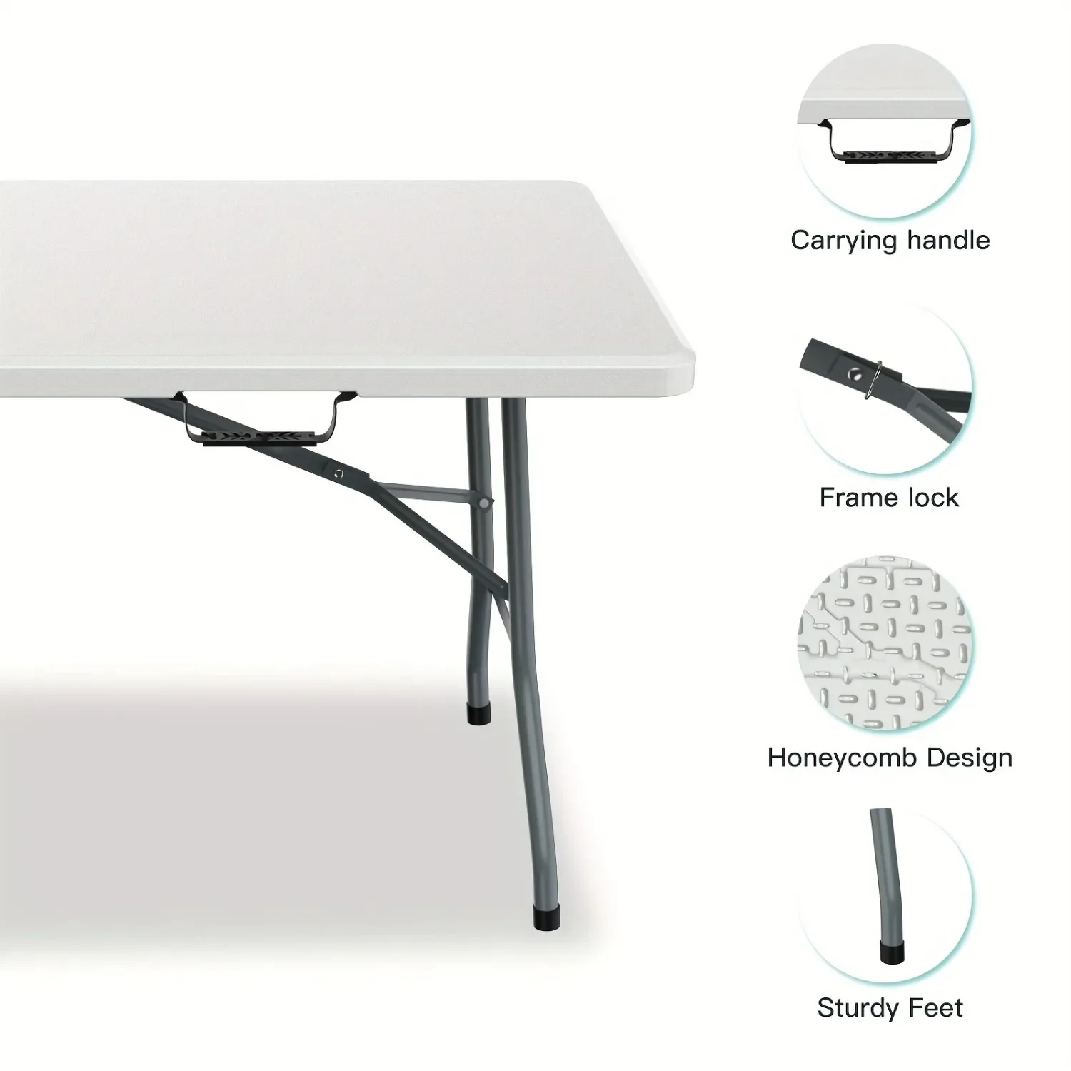โต๊ะพลาสติกพับได้ขนาด 6 ฟุต กว - Kids Outdoor Dining Table บทวิจารณ์และราคา