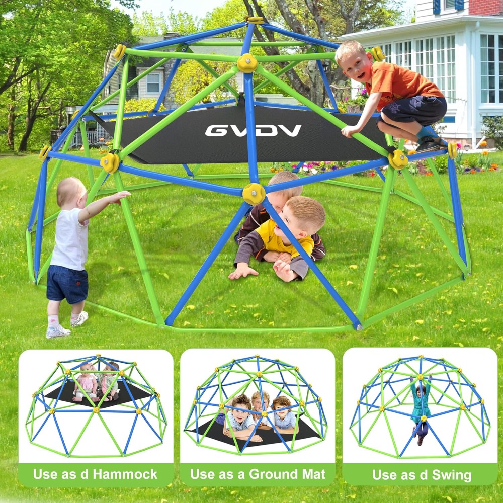 โครงสร้างปีนป่ายสำหรับเด็กกลาง - Kids Outdoor Climbing Dome บทวิจารณ์และราคา