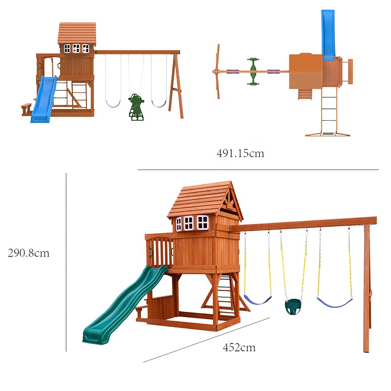 ชุดเครื่องเล่นสนามเด็กเล่นกลาง - Kids Outdoor Monkey Bar Set บทวิจารณ์และราคา