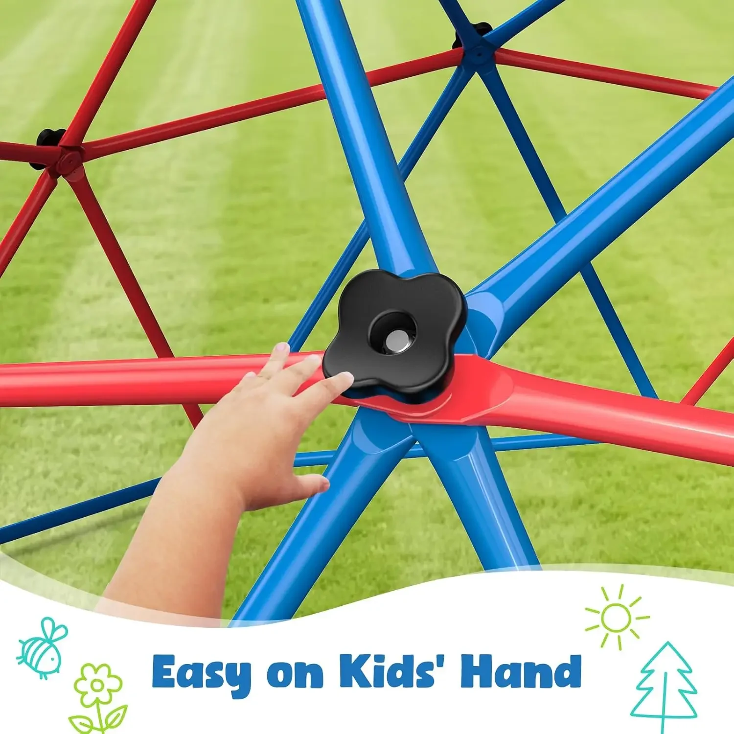 ชุดชิงช้าปีนป่าย Hapfan พร้อมช - Kids Outdoor Climbing Dome บทวิจารณ์และราคา