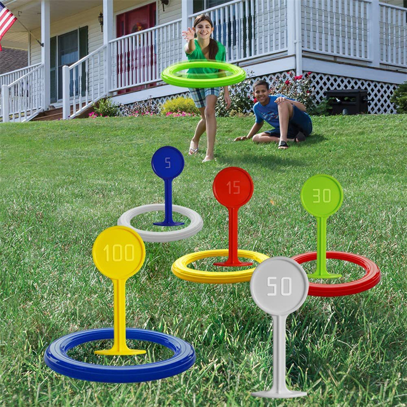 เกมโยนห่วงพลาสติกสำหรับเด็ก ขอ - Kids Outdoor Yard Toys บทวิจารณ์และราคา
