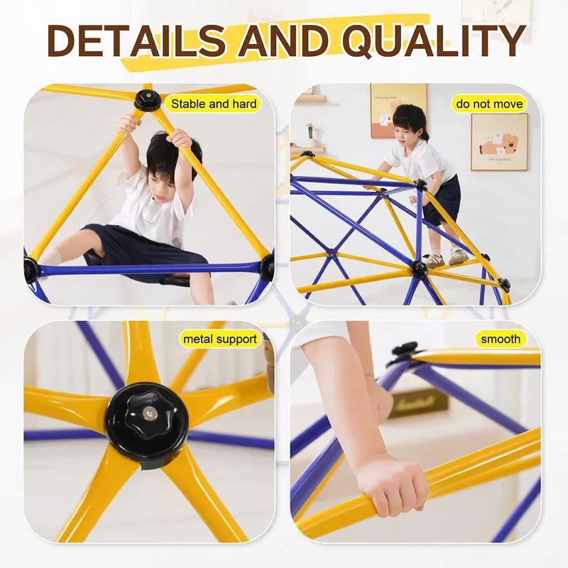ชุดปีนป่ายทรงโดมเรขาคณิตขนาด 1 - Kids Outdoor Climbing Dome บทวิจารณ์และราคา