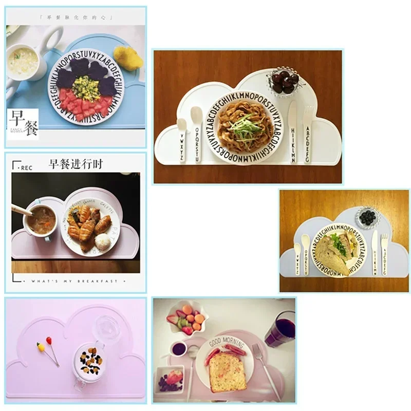 แผ่นรองจานรูปทรงเมฆสำหรับเด็ก  - Kids Outdoor Dining Table บทวิจารณ์และราคา