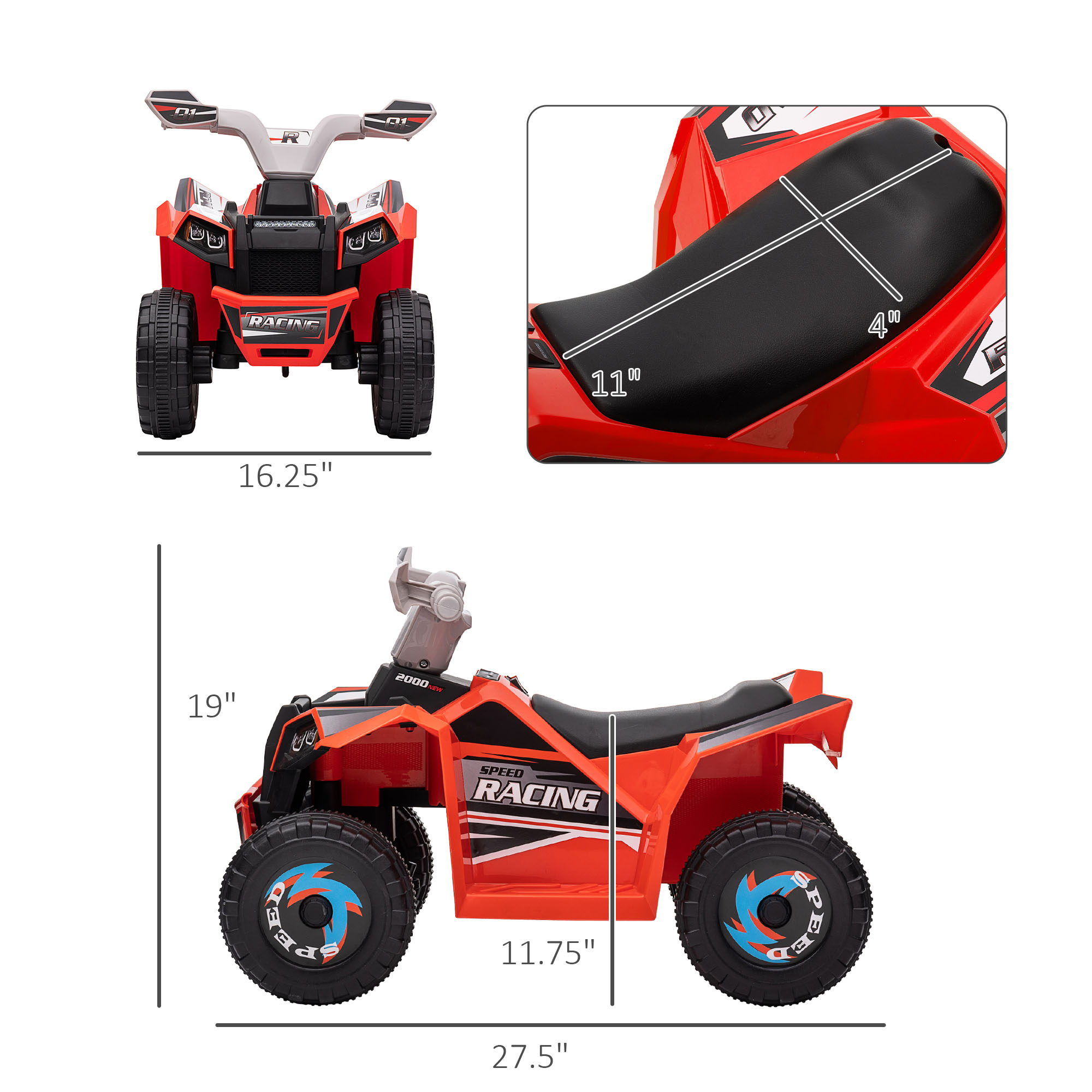 รถยนต์ 6V สำหรับเด็ก ดีไซน์ทนท - Kids Outdoor Yard Toys บทวิจารณ์และราคา