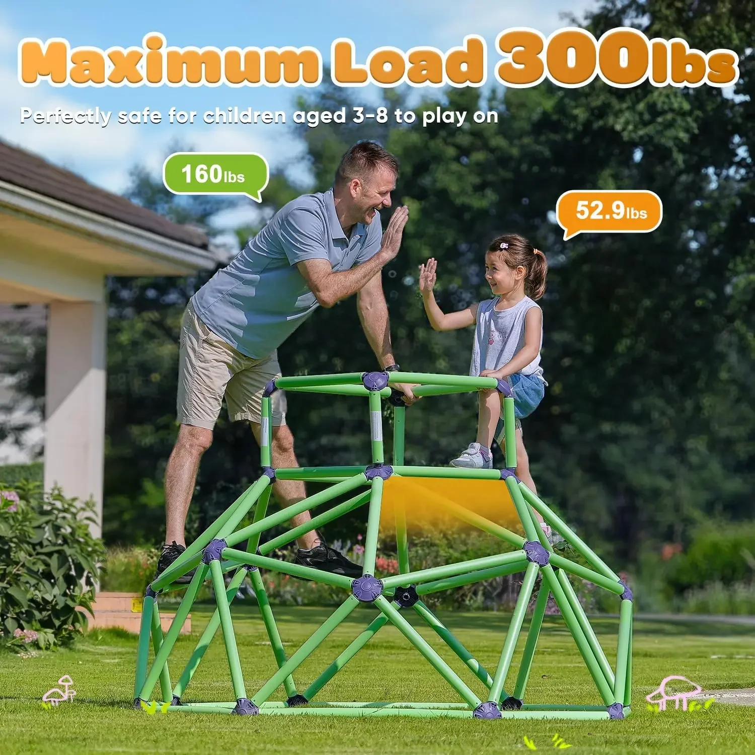 ซูปาปา มังกี้บาร์ส คลีมป์โดม - - Kids Outdoor Climbing Dome บทวิจารณ์และราคา