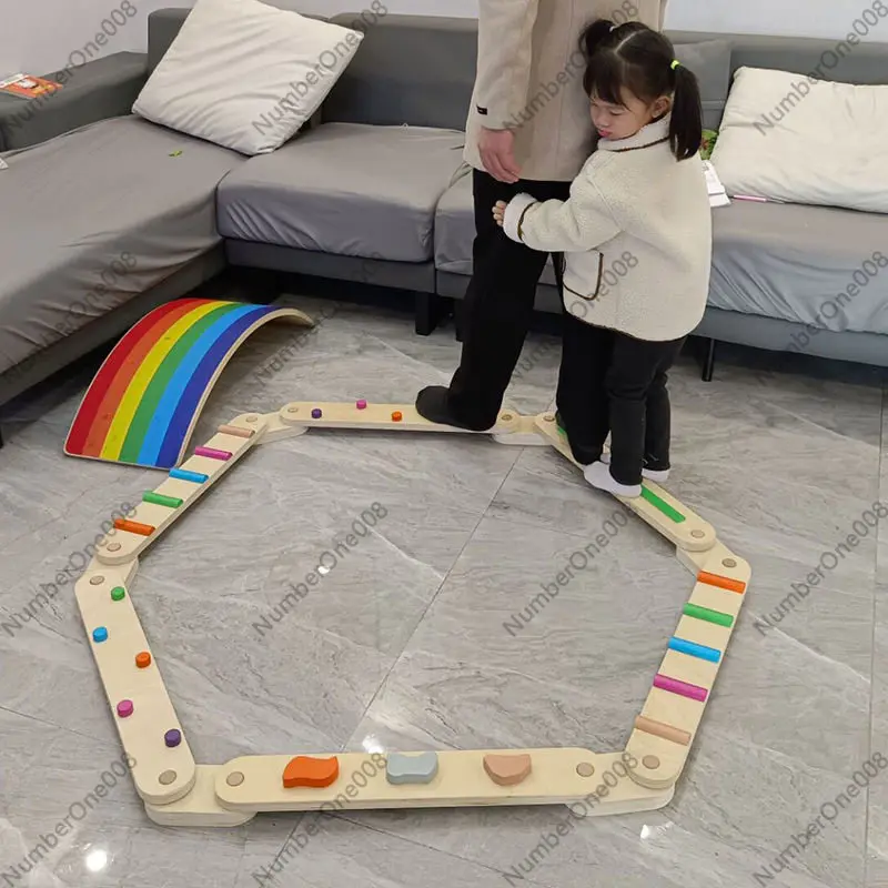 แผ่นไม้ทรงตัวหนาสำหรับฝึกสัมผั - Kids Outdoor Balance Beam บทวิจารณ์และราคา