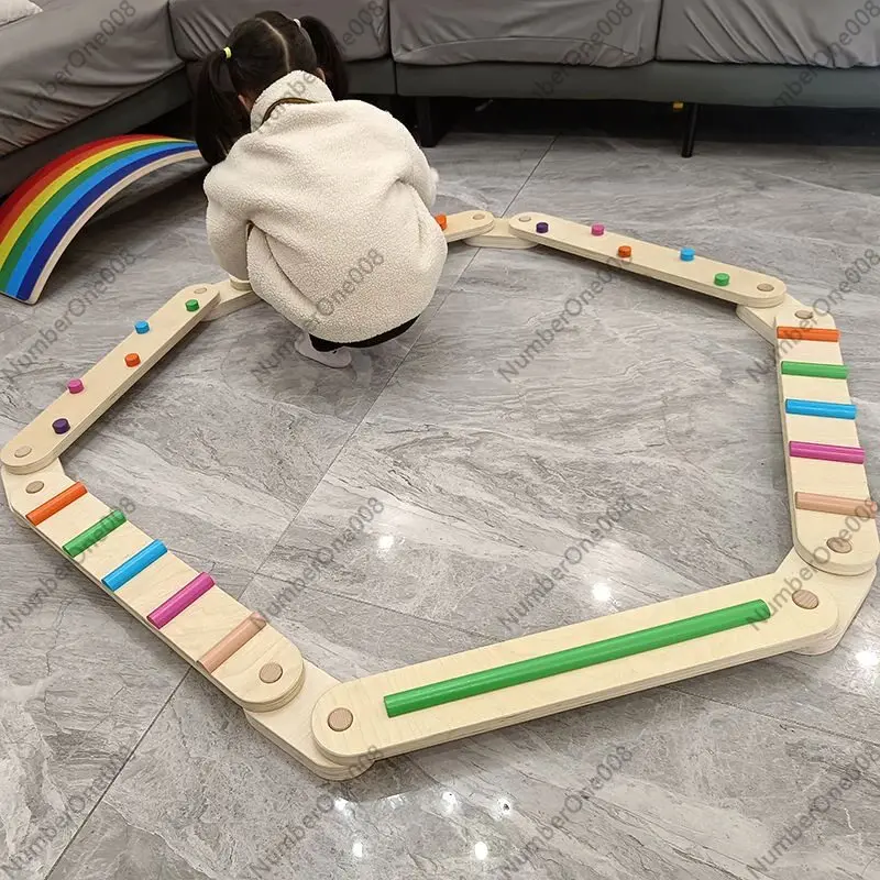 แผ่นไม้ทรงตัวหนาสำหรับฝึกสัมผั - Kids Outdoor Balance Beam บทวิจารณ์และราคา