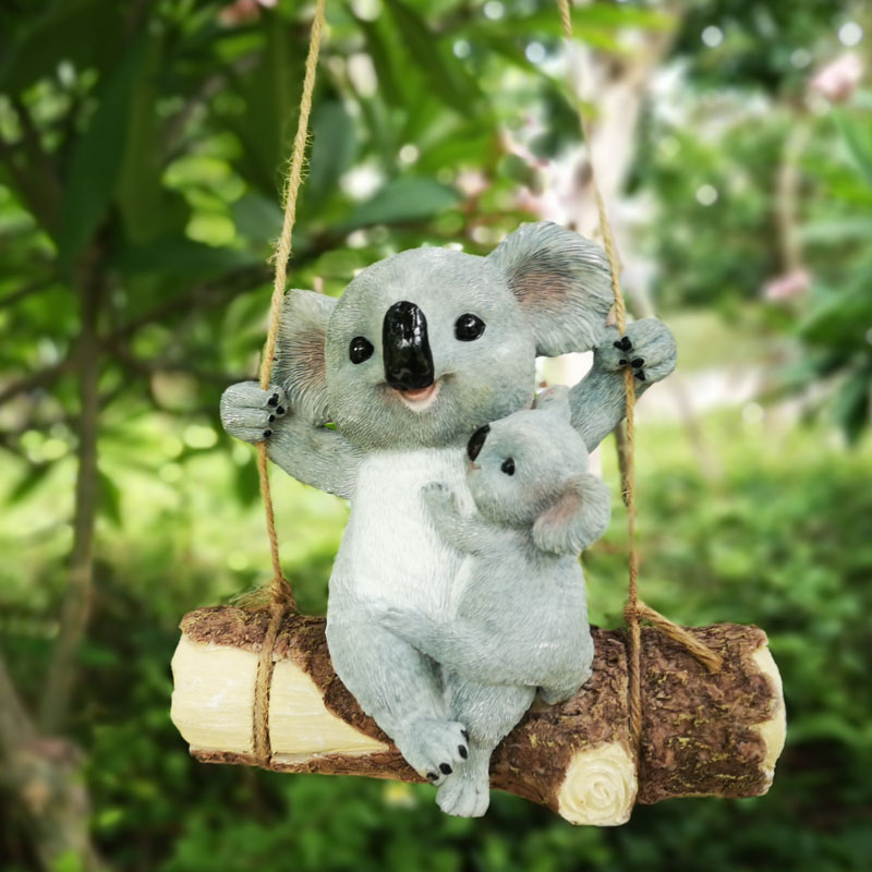 ของตกแต่งเรซิ่นรูปแม่ลูกกระรอก - Kids Outdoor Swing Set บทวิจารณ์และราคา