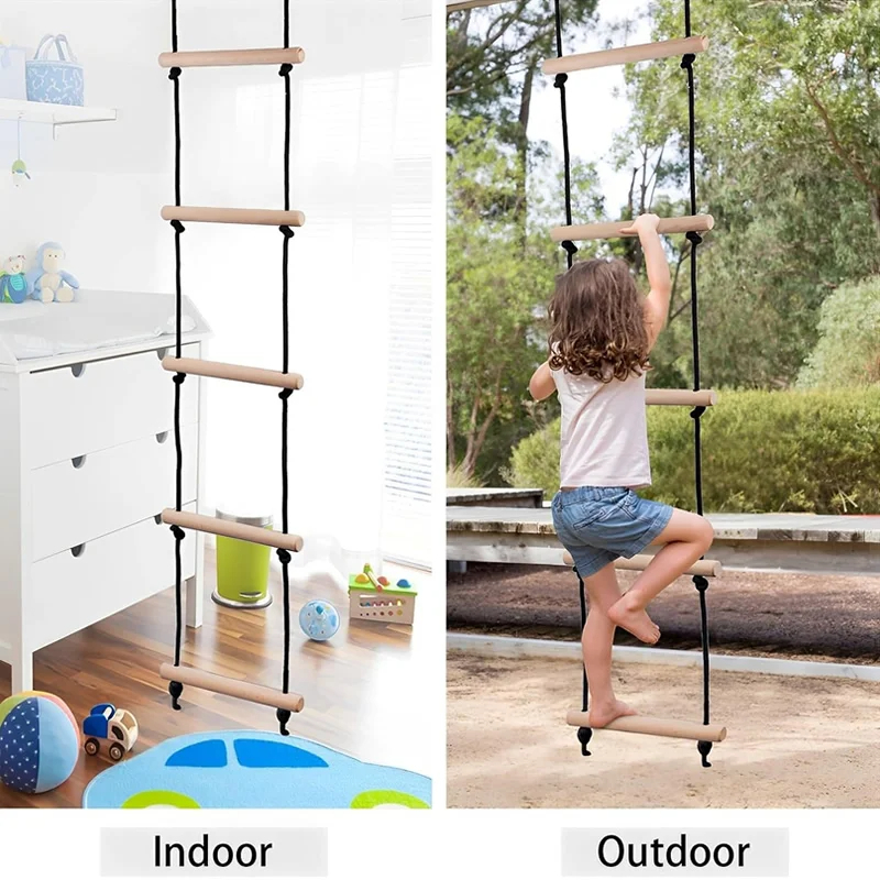 ชุดปีนป่ายเชือก บันไดไม้ ชิงช้ - Kids Outdoor Swing Set บทวิจารณ์และราคา