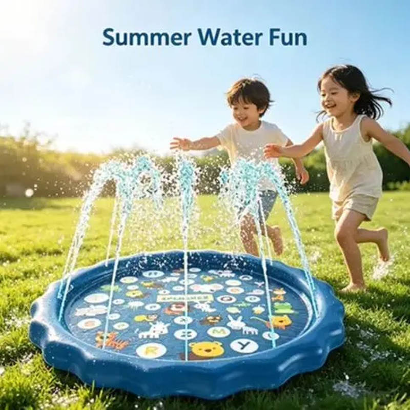 แผ่นรองเล่นน้ำเป่าลมพิมพ์ลายตั - Kids Outdoor Mat บทวิจารณ์และราคา